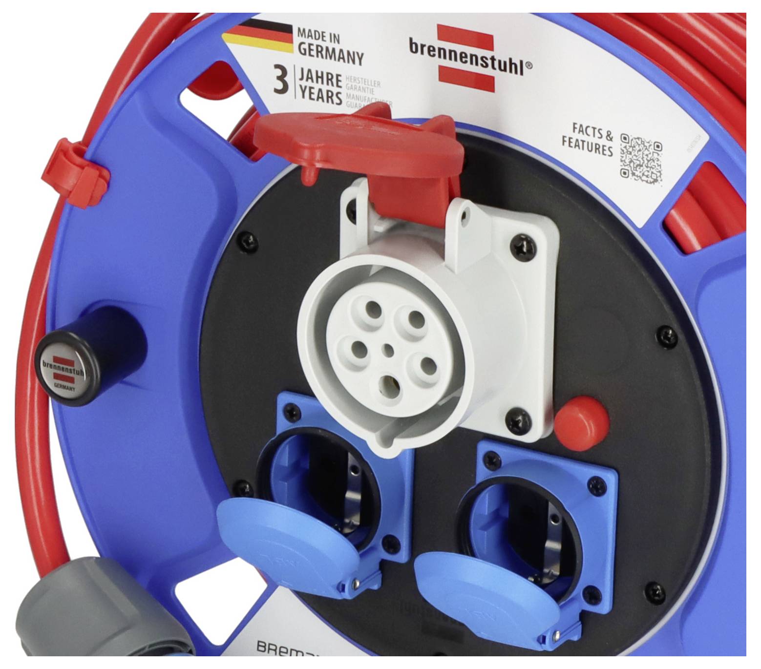 Brennenstuhl 1182770010 Kabeltrommel 25 m Rot CEE-Stecker 16 A 5polig