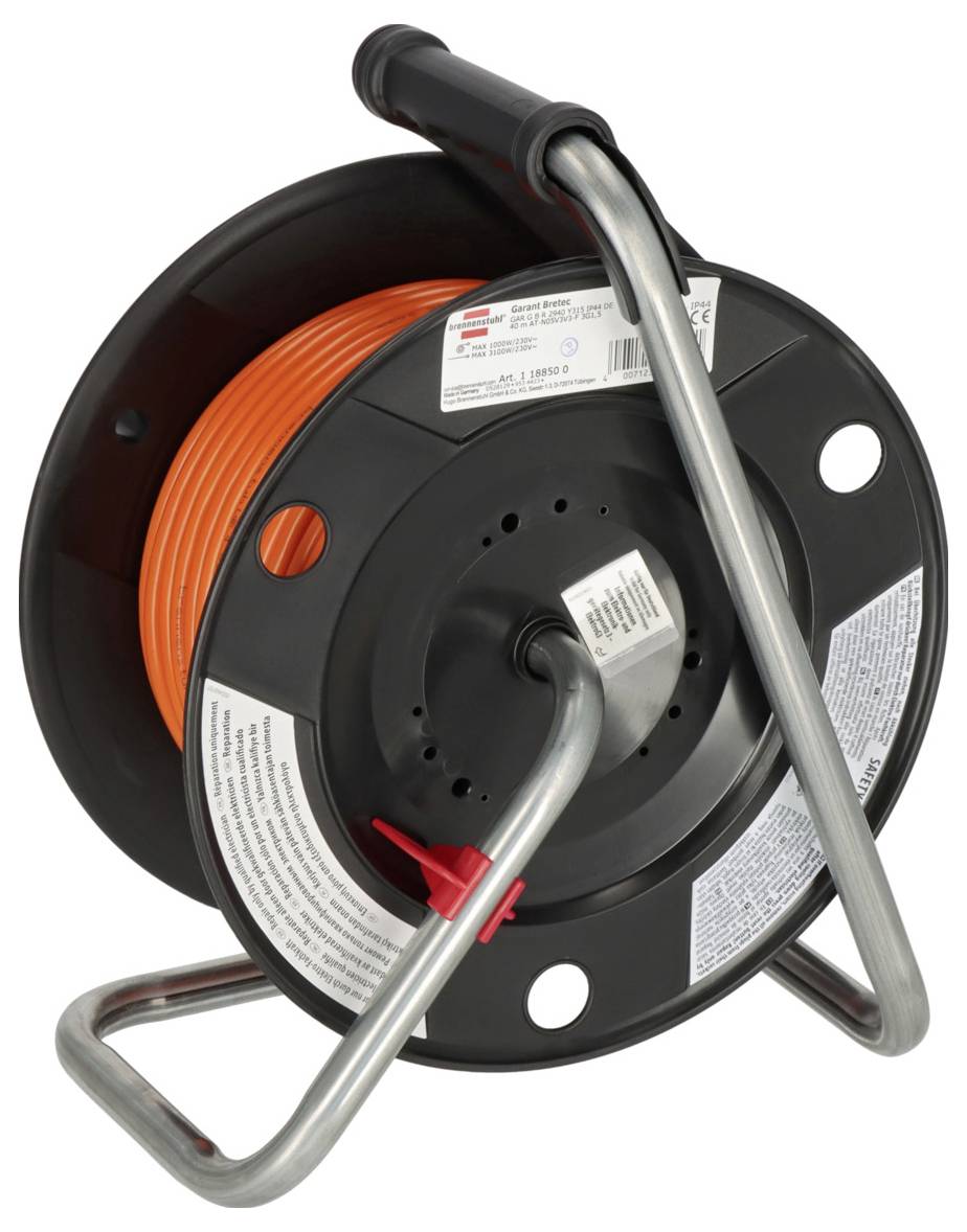 Brennenstuhl 1188500 Kabeltrommel 38m Orange Schutzkontakt-Stecker