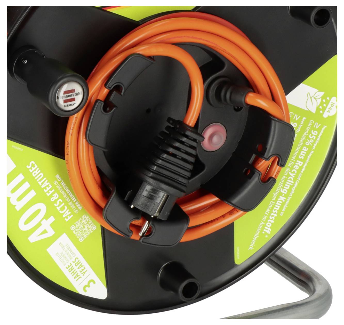 Brennenstuhl 1188500 Kabeltrommel 38 m Orange Schutzkontakt-Stecker
