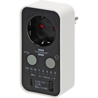 Brennenstuhl 1506180 Steckdosen-Timer digital 3000W IP20 Brennenstuhl 1506180 Steckdosen-Timer digital 3000W IP20
