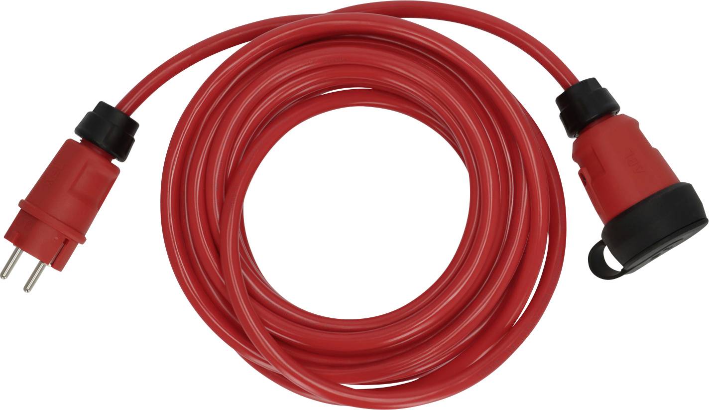 Brennenstuhl 9162100210 Strom Verlängerungskabel 16A Schwarz, Rot 10m H07BQ-F 3G 2,5mm²