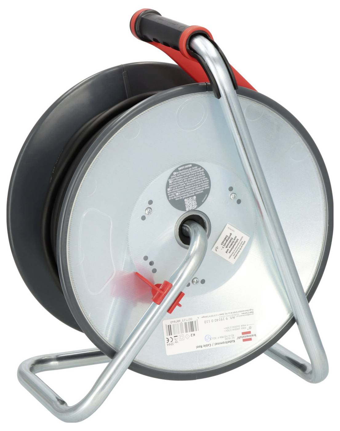 Brennenstuhl 9191400110 Kabeltrommel 40m Schwarz Schutzkontakt-Stecker