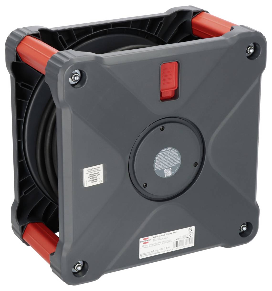Brennenstuhl 9222300120 Kabeltrommel 30m Schwarz CEE-Steckdose 16A 5polig