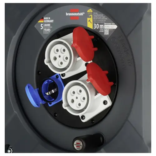 Brennenstuhl 9222300120 Kabeltrommel 30m Schwarz CEE-Steckdose 16A 5polig Brennenstuhl 9222300120 Kabeltrommel 30m Schwarz CEE-Steckdose 16A 5polig