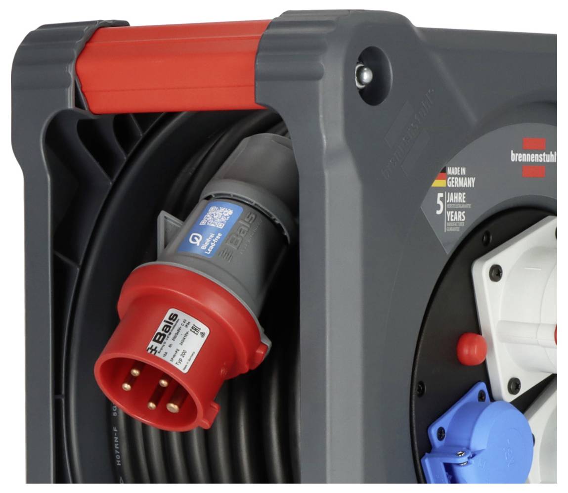 Brennenstuhl 9222300120 Kabeltrommel 30m Schwarz CEE-Steckdose 16A 5polig