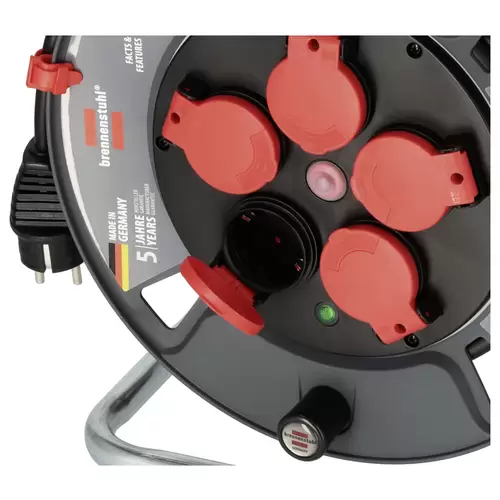 Brennenstuhl 9231250100 Kabeltrommel 25m Schwarz Schutzkontakt-Stecker Brennenstuhl 9231250100 Kabeltrommel 25m Schwarz Schutzkontakt-Stecker