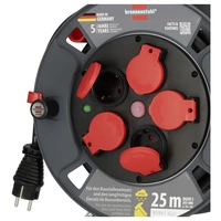 Brennenstuhl 9232250100 Kabeltrommel 25m Schwarz Schutzkontakt-Stecker Brennenstuhl 9232250100 Kabeltrommel 25m Schwarz Schutzkontakt-Stecker