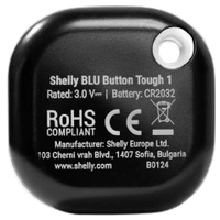 Shelly BLU Button Tough 1 Black Fernbedienung, Taster Bluetooth Low Energy Shelly BLU Button Tough 1 Black Fernbedienung, Taster Bluetooth Low Energy
