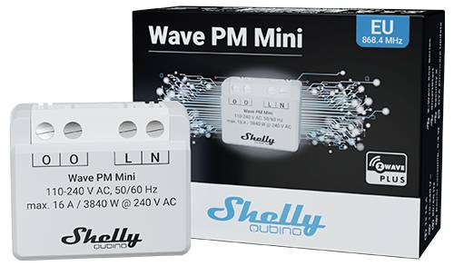 Shelly Qubino Wave PM Mini Schalt-Messaktor Z-Wave
