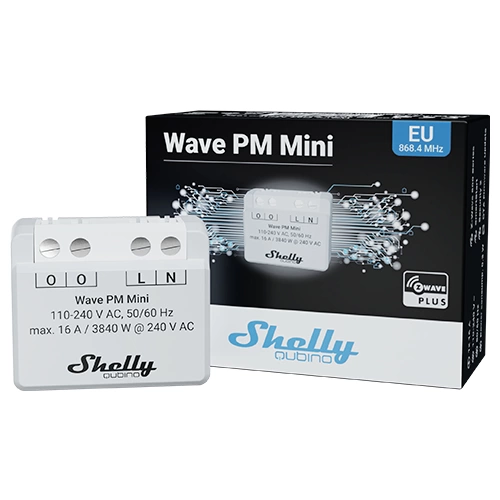 Shelly Qubino Wave PM Mini Schalt-Messaktor Z-Wave Shelly Qubino Wave PM Mini Schalt-Messaktor Z-Wave