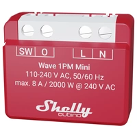 Shelly Qubino Wave 1PM Mini Schalt-Messaktor Z-Wave Shelly Qubino Wave 1PM Mini Schalt-Messaktor Z-Wave