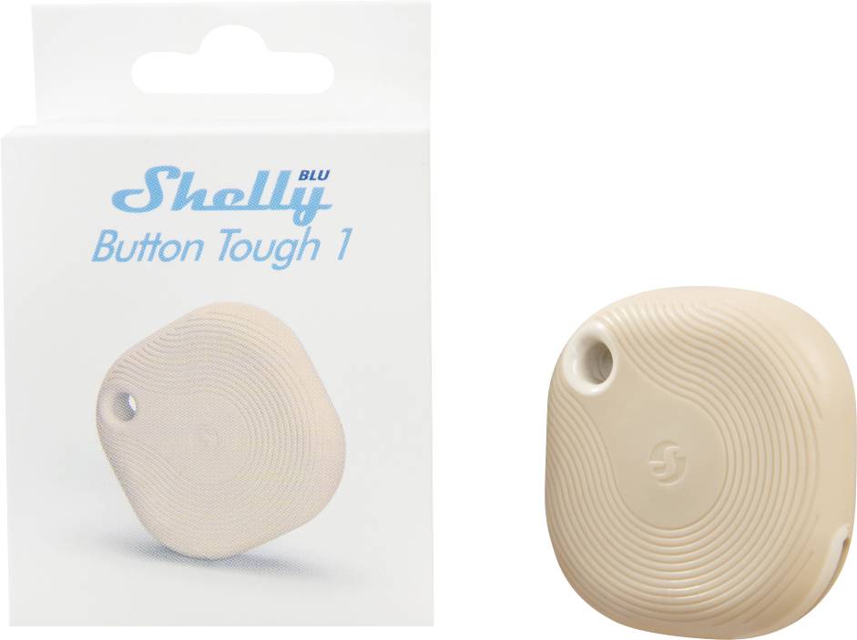 Shelly BLU Button Tough 1 Mocha Fernbedienung, Taster Bluetooth Low Energy