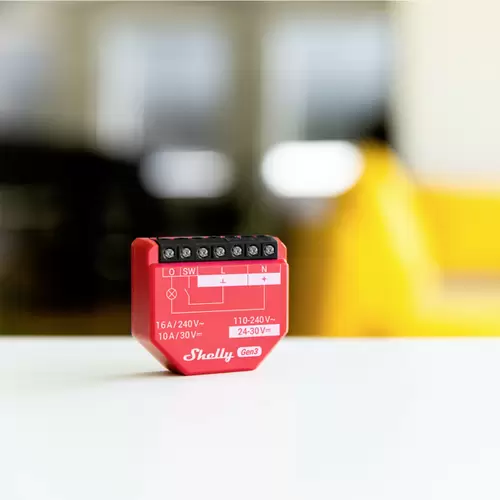 Shelly 1PM Gen3 Schalt-Messaktor Bluetooth, Wi-Fi Shelly 1PM Gen3 Schalt-Messaktor Bluetooth, Wi-Fi