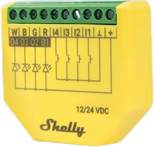 Shelly Plus RGBW PM Controller Bluetooth, Wi-Fi