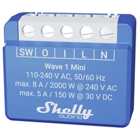 Shelly Qubino Wave 1 Mini Schaltaktor Z-Wave Shelly Qubino Wave 1 Mini Schaltaktor Z-Wave