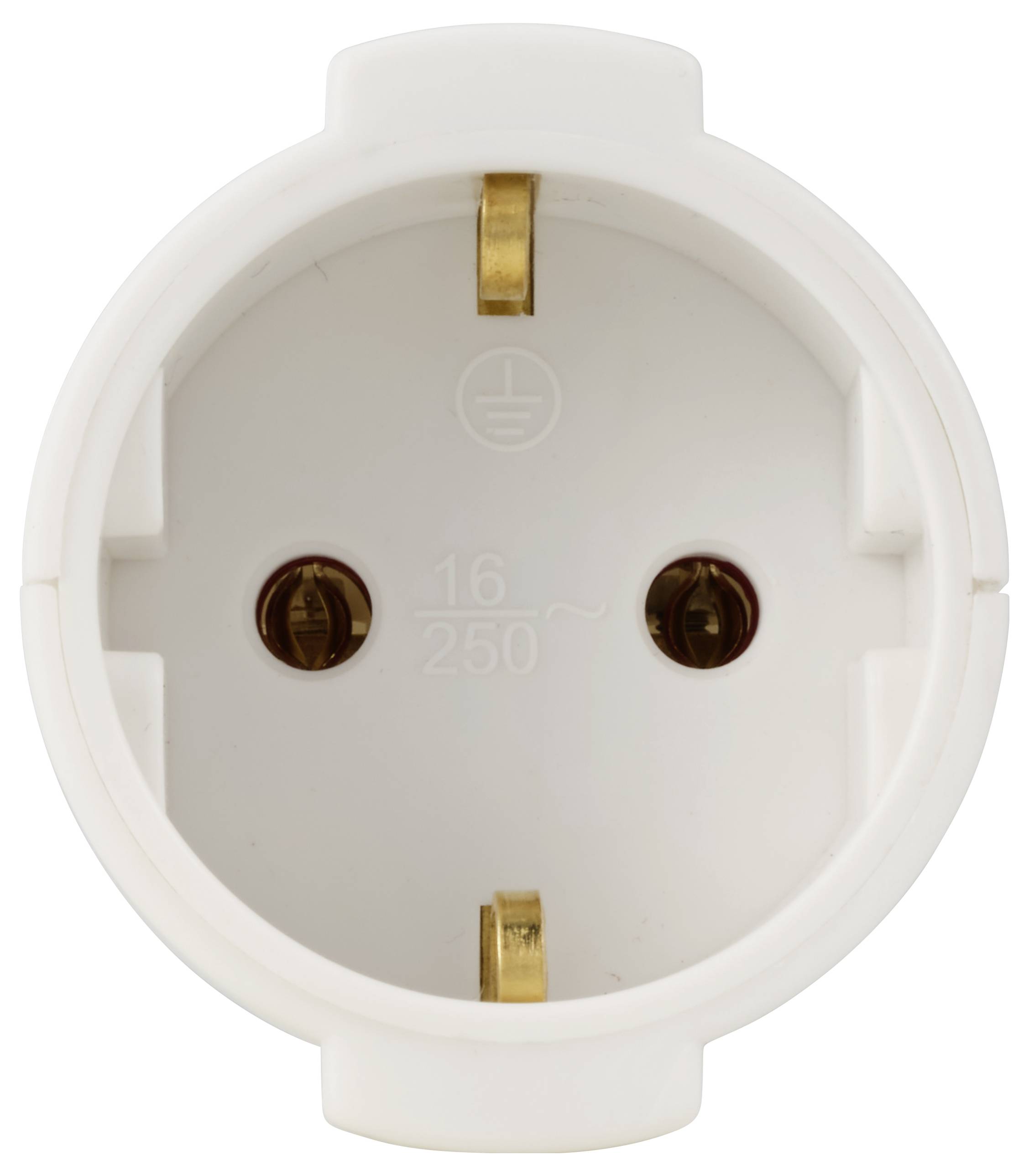 Sygonix SY-6618464 Schutzkontaktkupplung Polypropolene (PP) 250 V/AC Weiß