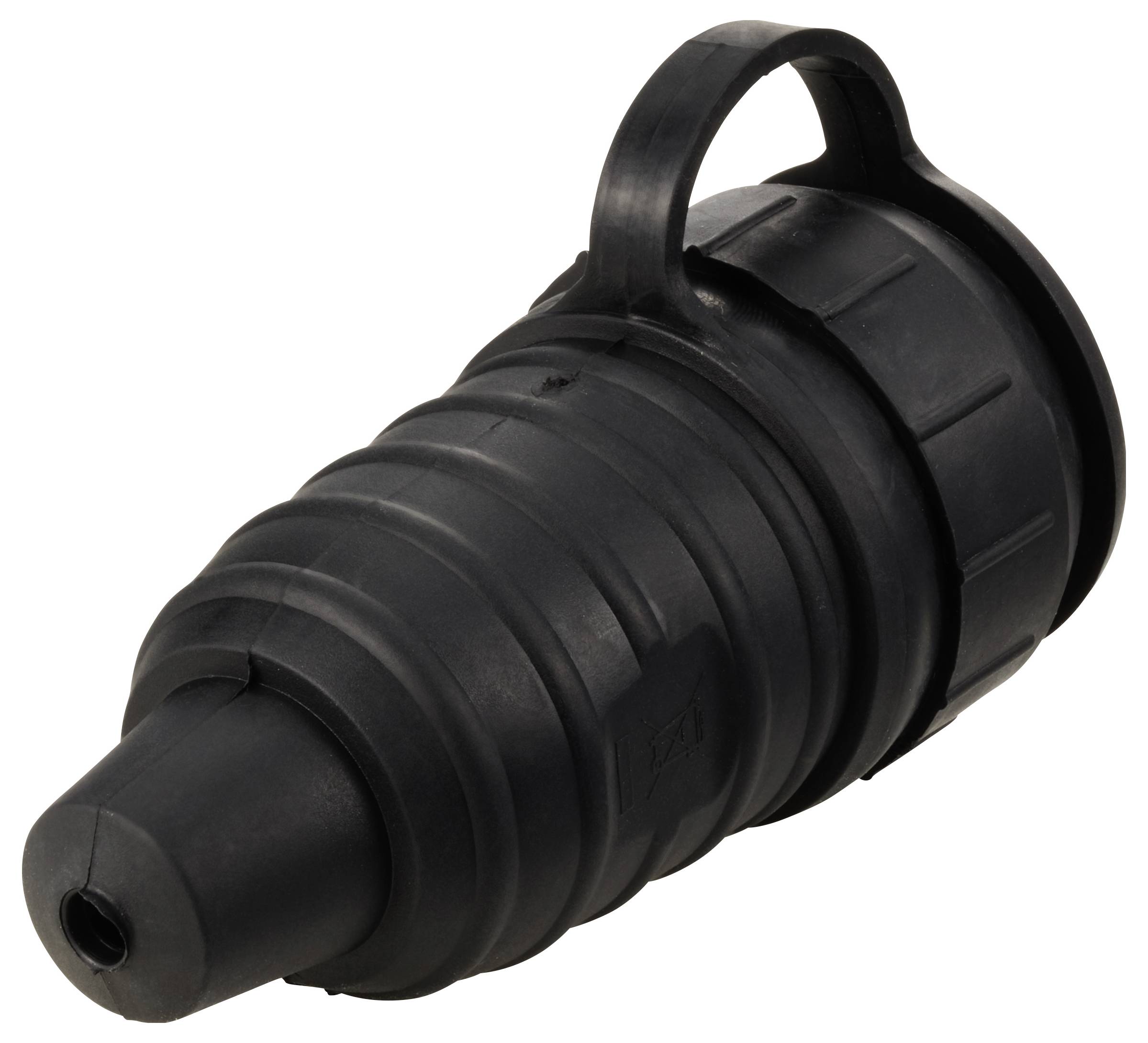 Sygonix SY-6618474 Schutzkontaktkupplung TPE 250 V/AC Schwarz IP44