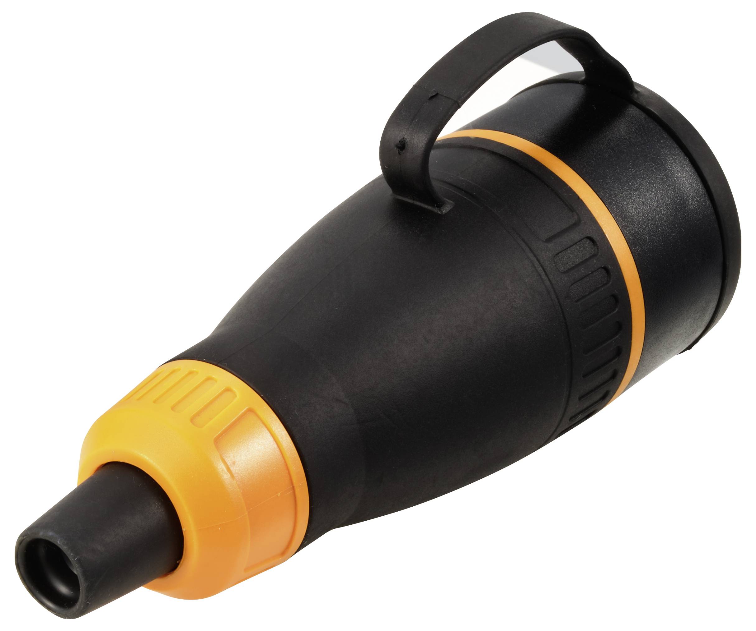 Sygonix SY-6618484 Schutzkontaktkupplung TPE, PC 250 V/AC Schwarz, Orange IP44