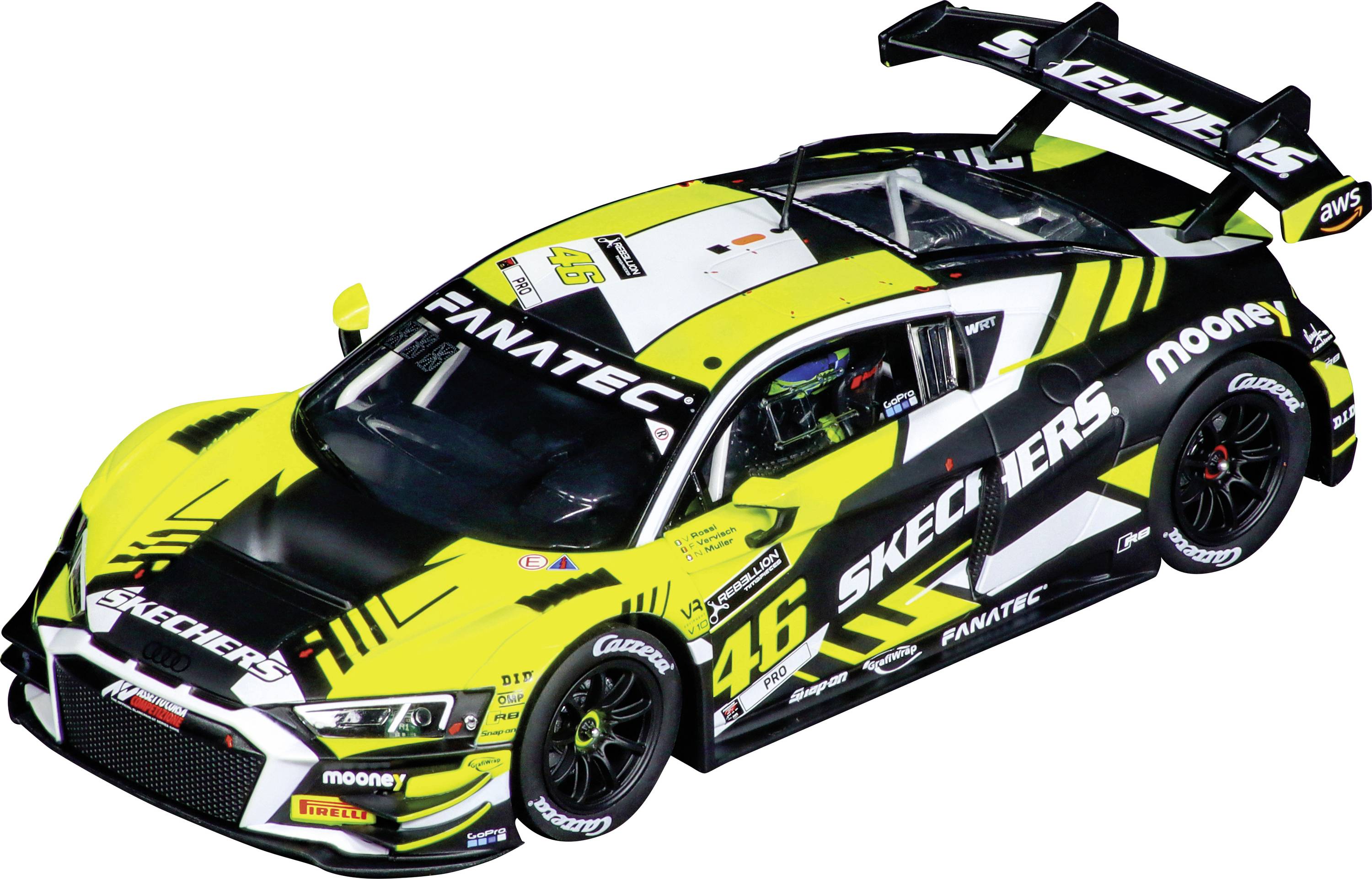 Carrera 20023980 DIGITAL 124 Auto Audi R8LMS GT3 evo II "Valentino Rossi, No.46"