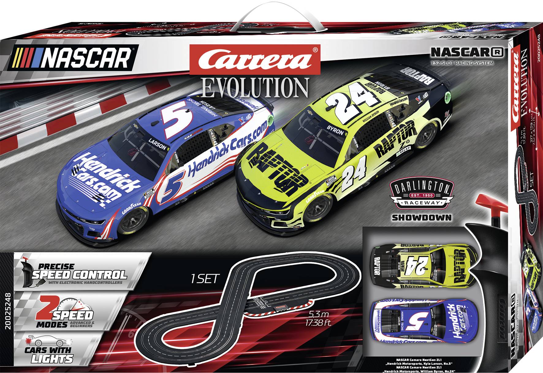Carrera 20025248 Evolution NASCAR Darlington Showdown Start-Set