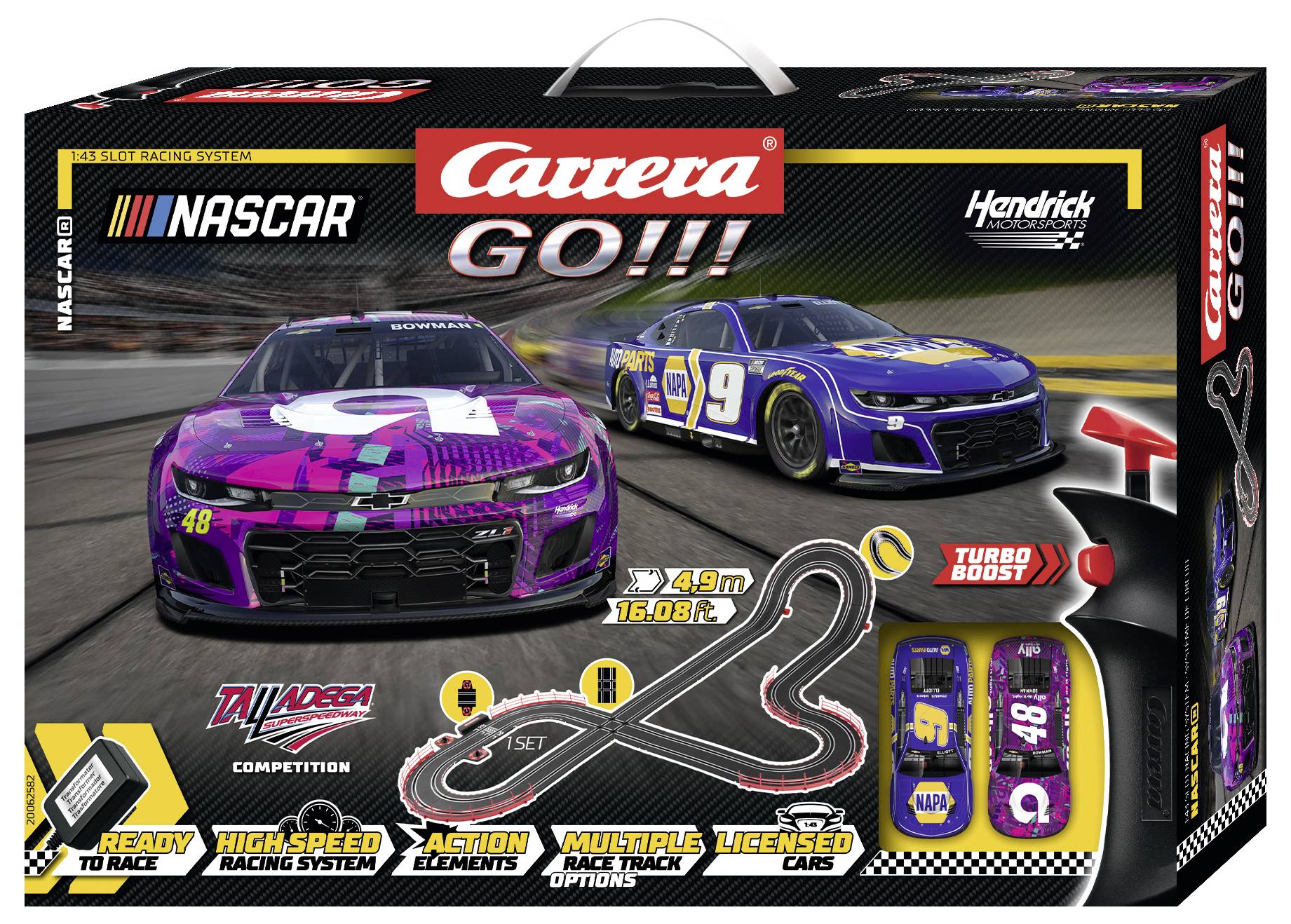 Carrera 20062582 GO!!! NASCAR Talladega Competition Start-Set