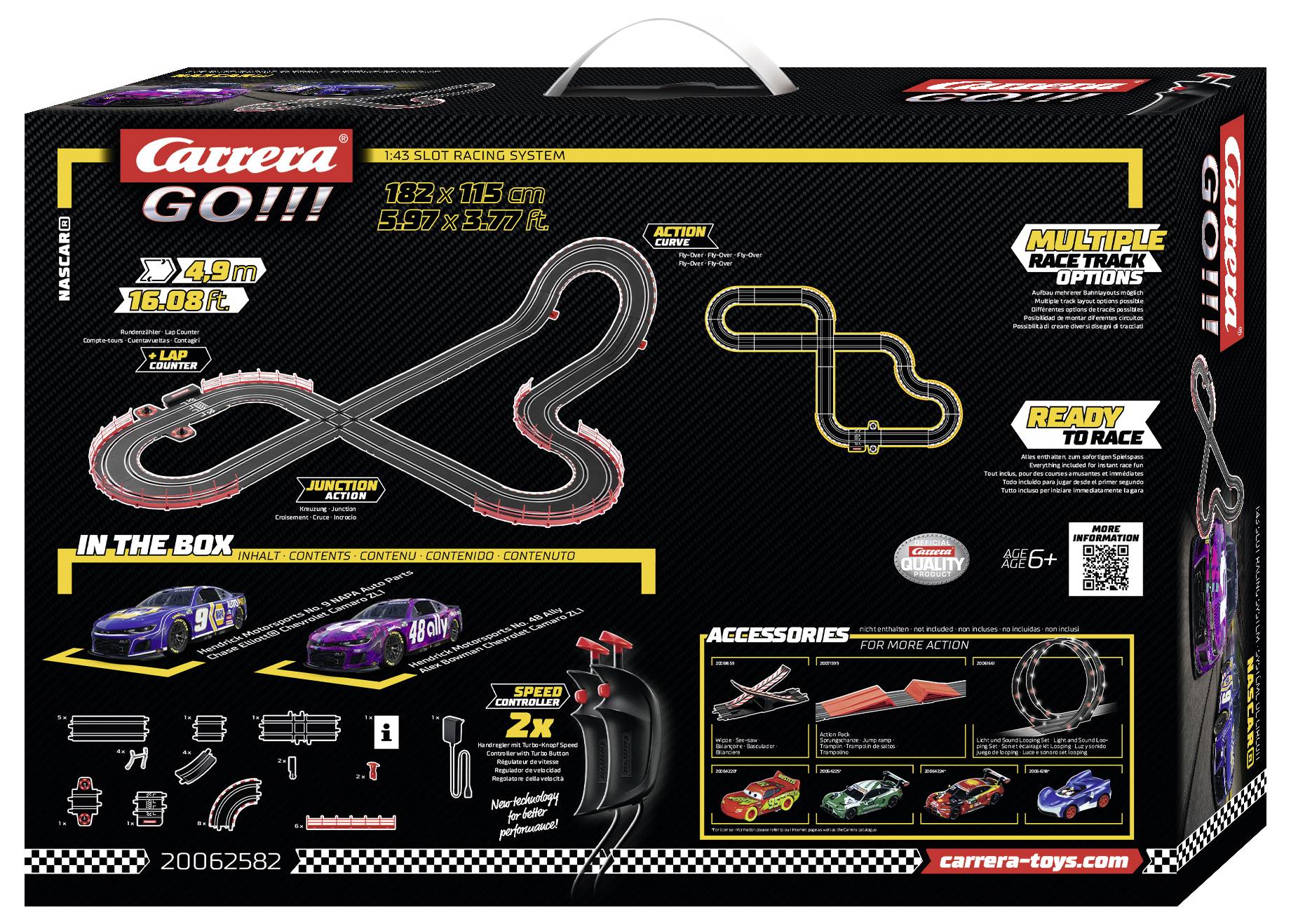 Carrera 20062582 GO!!! NASCAR Talladega Competition Start-Set