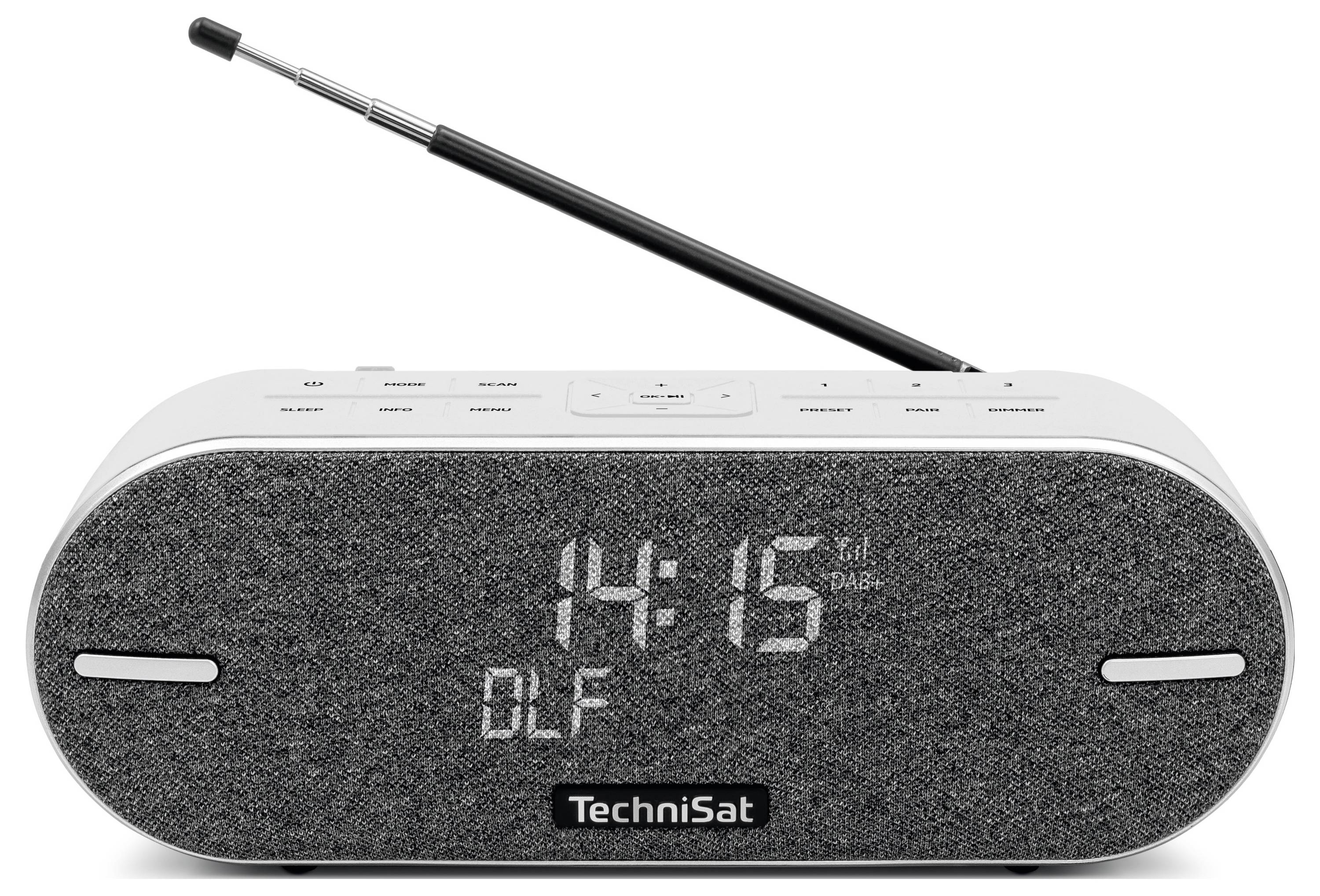 TechniSat DIGITRADIO BT 2 Tischradio DAB+, UKW Bluetooth®, DAB+, UKW Lichtgrau