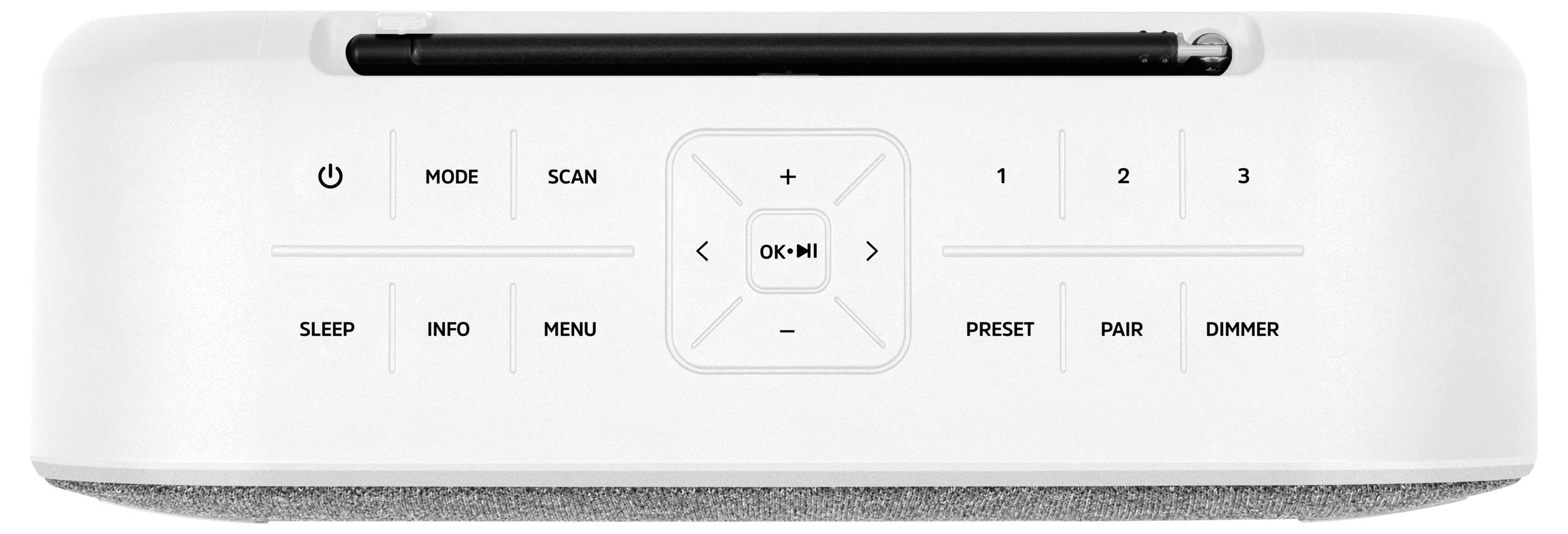 TechniSat DIGITRADIO BT 2 Tischradio DAB+, UKW Bluetooth®, DAB+, UKW Lichtgrau