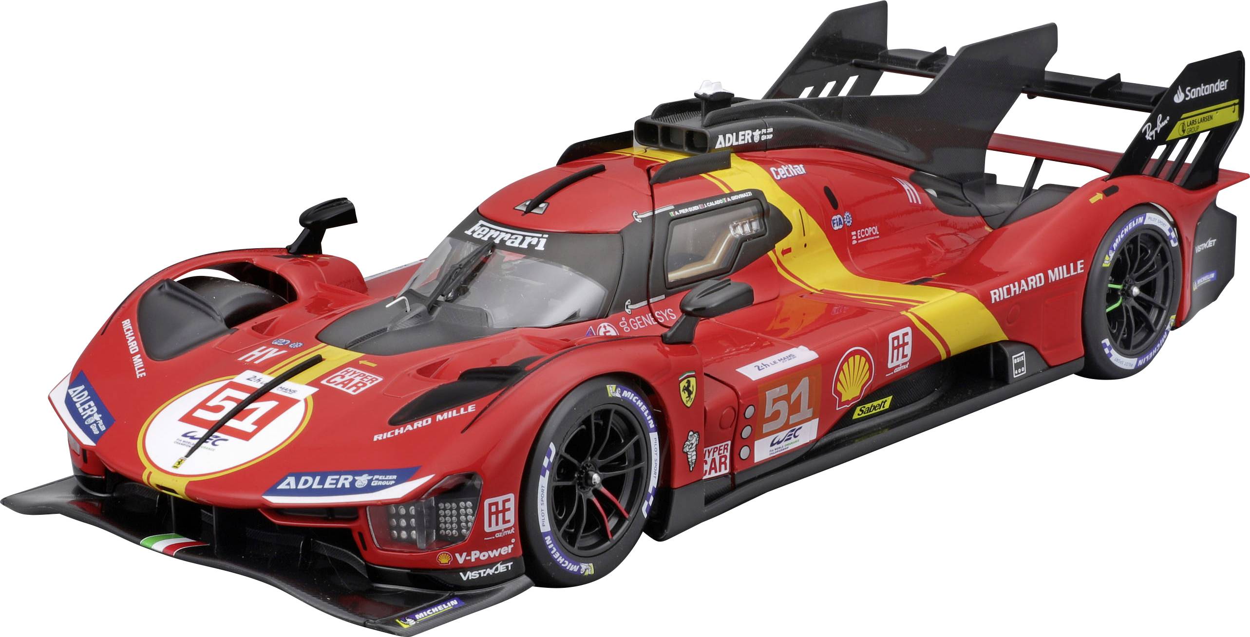 Bburago Ferrari Race 499P LeMans ´23 1:18 Modellauto