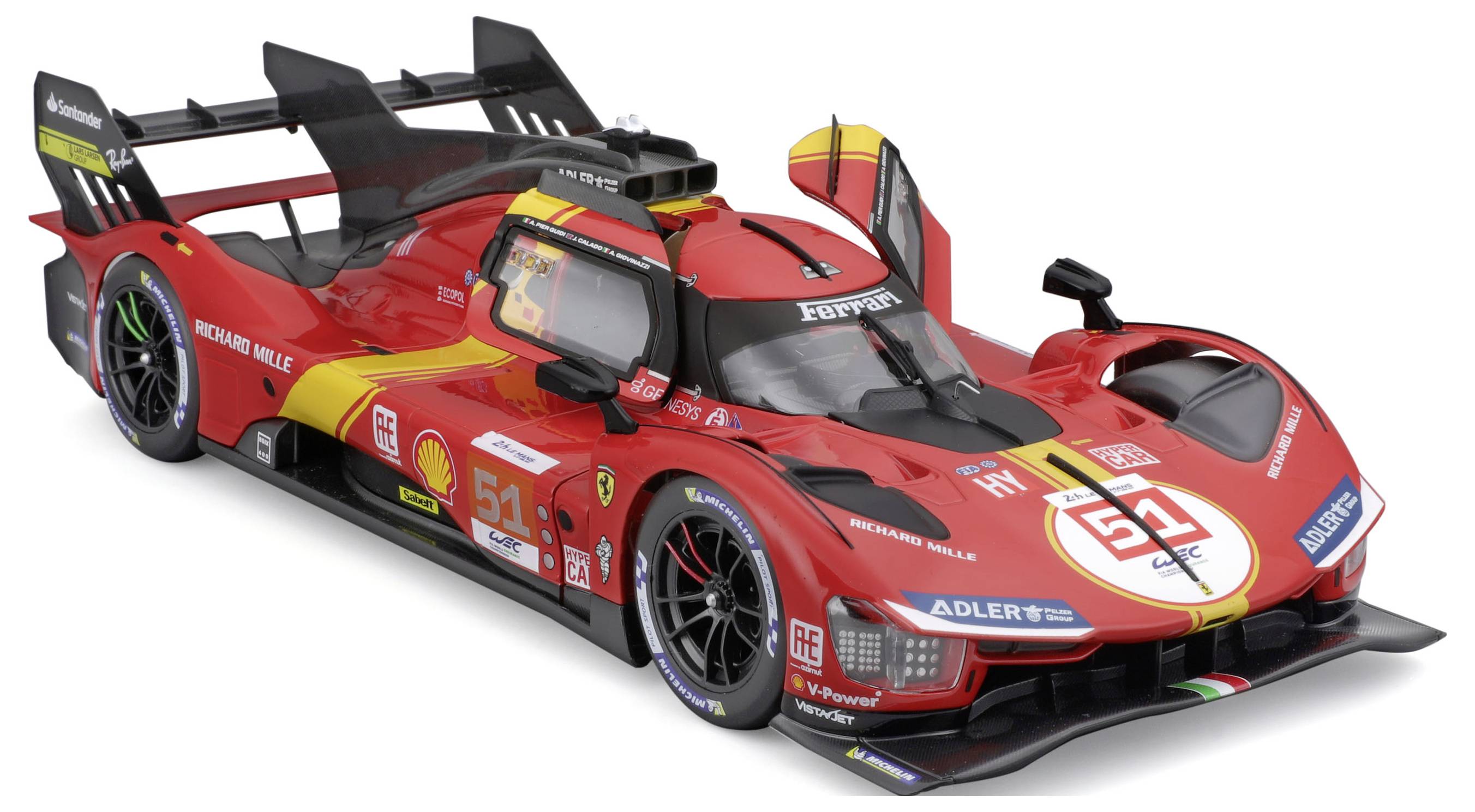 Bburago Ferrari Race 499P LeMans ´23 1:18 Modellauto