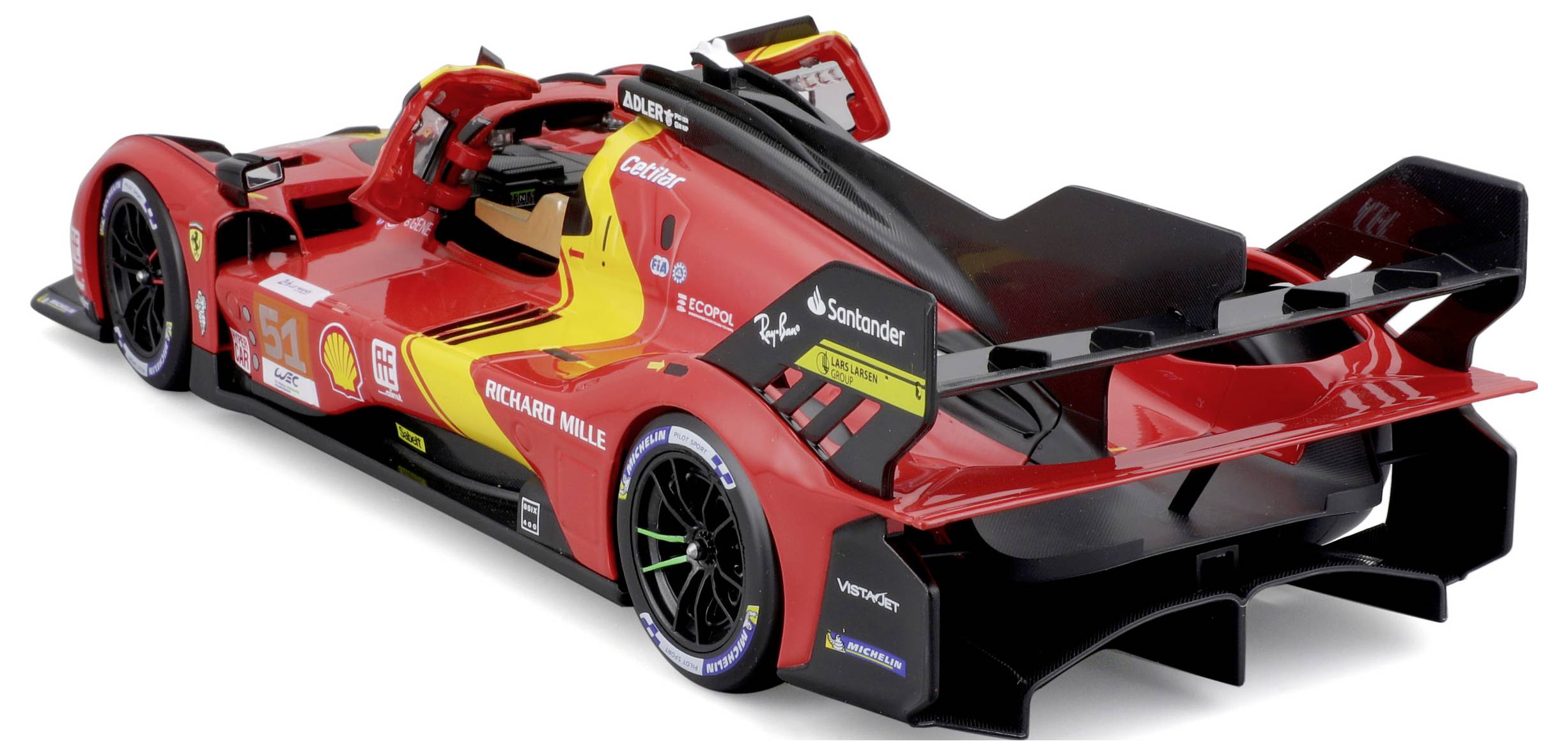 Bburago Ferrari Race 499P LeMans ´23 1:18 Modellauto
