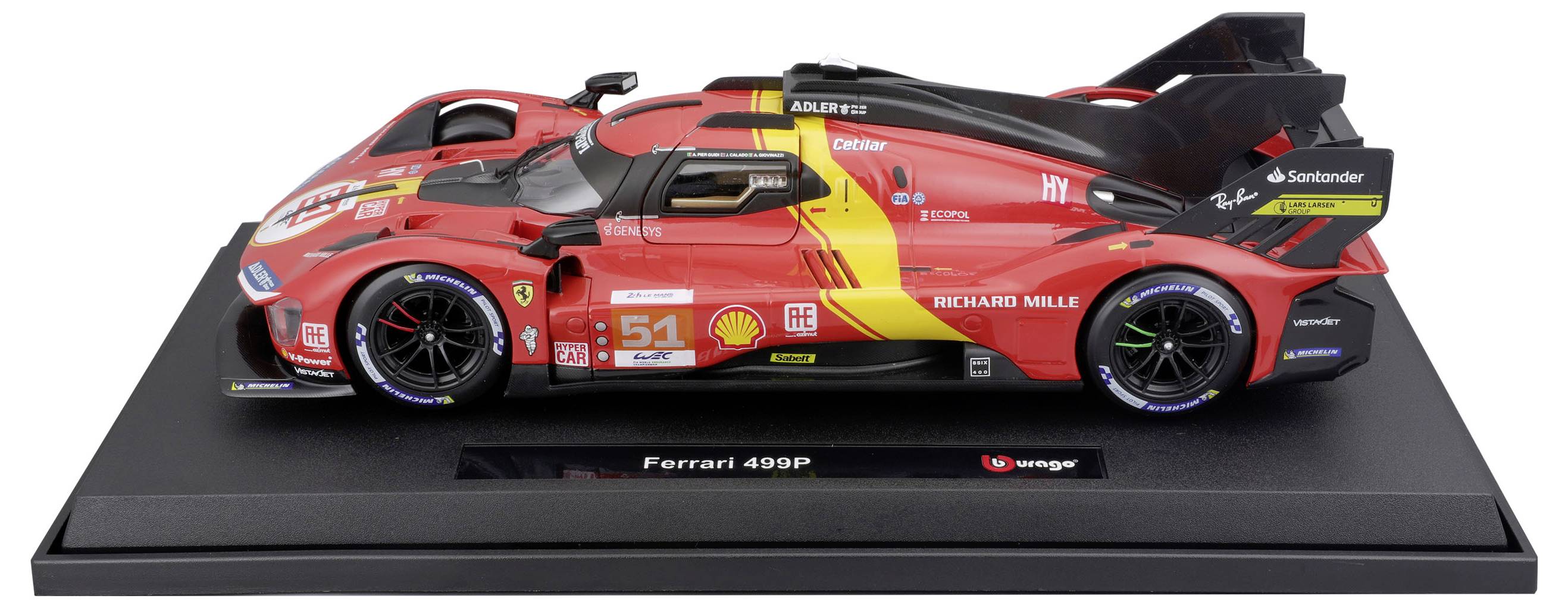 Bburago Ferrari Race 499P LeMans ´23 1:18 Modellauto