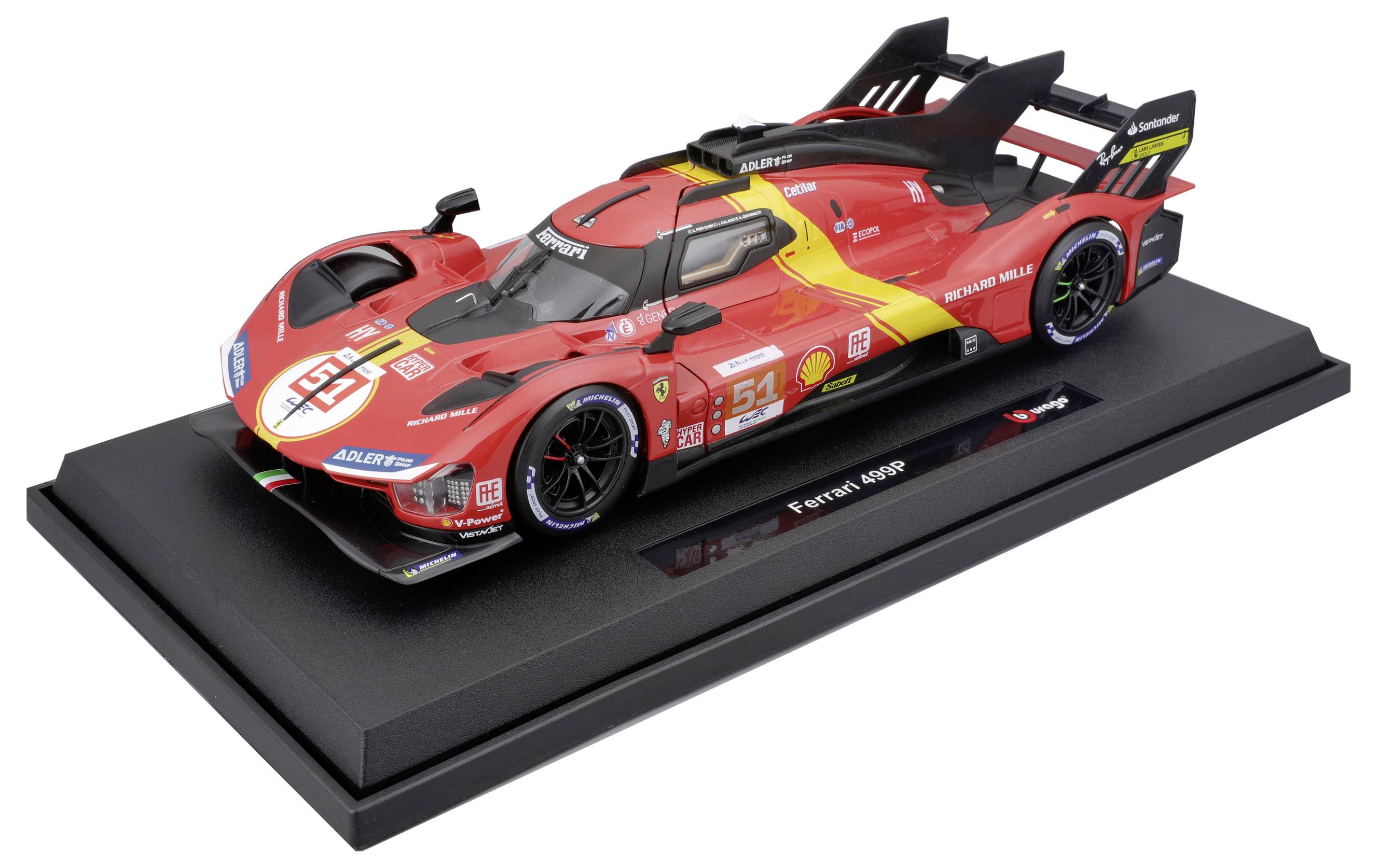 Bburago Ferrari Race 499P LeMans ´23 1:18 Modellauto