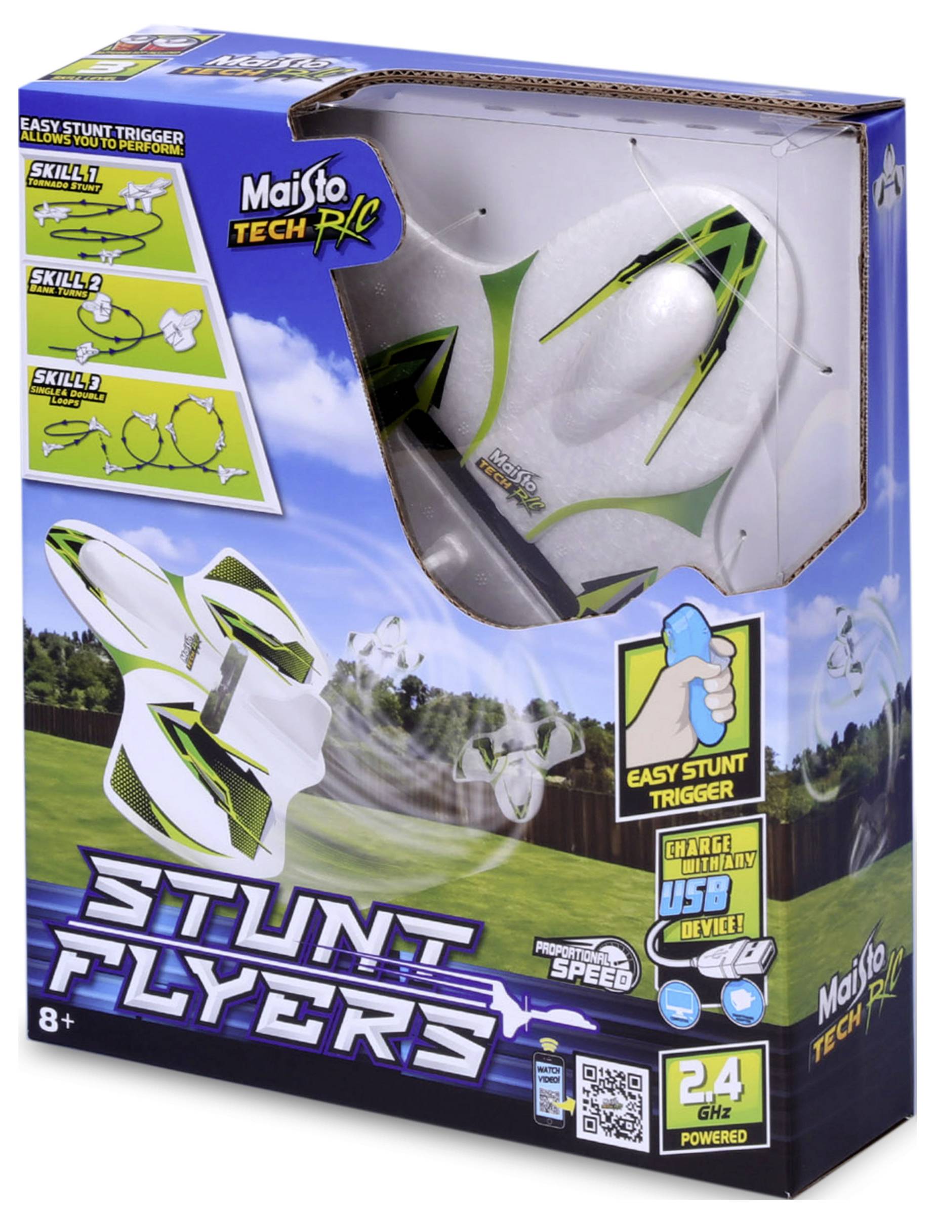 MaistoTech Cyklone Stunt Plan RC Einsteiger Modellflugzeug RtF