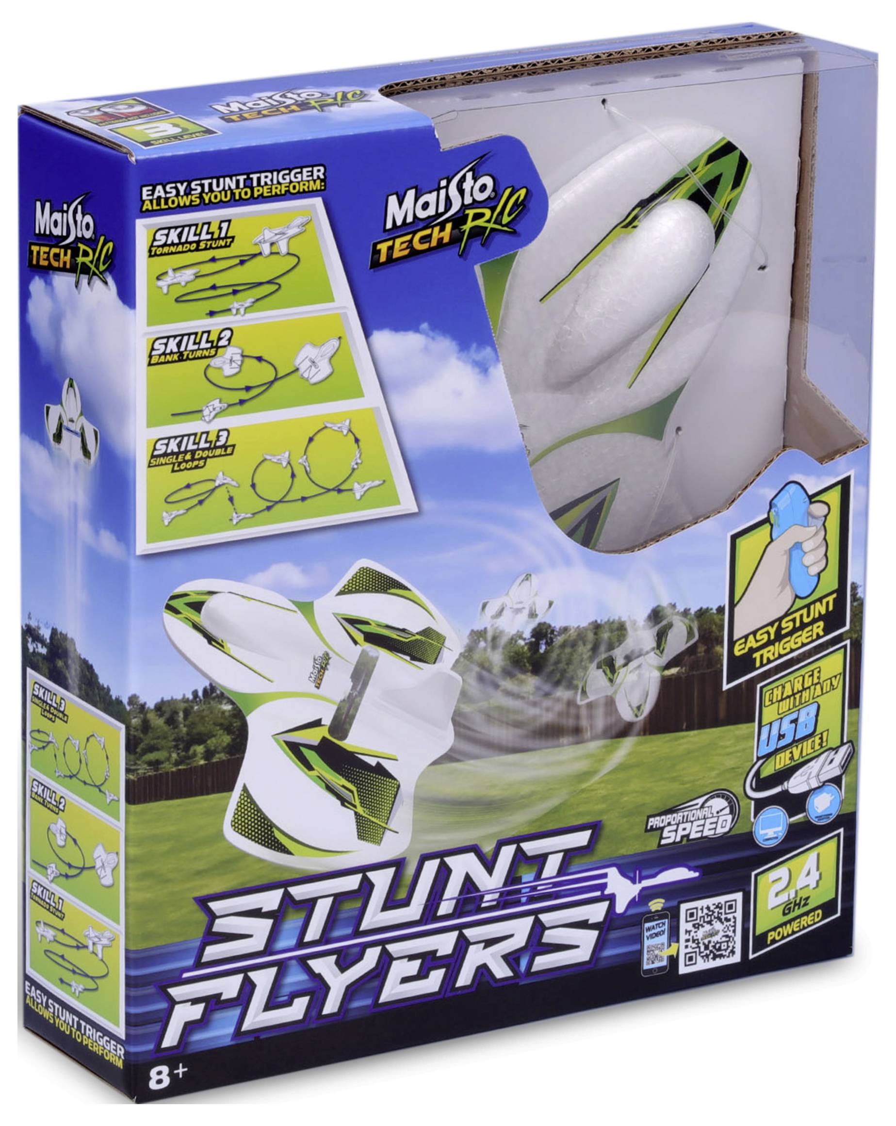 MaistoTech Cyklone Stunt Plan RC Einsteiger Modellflugzeug RtF