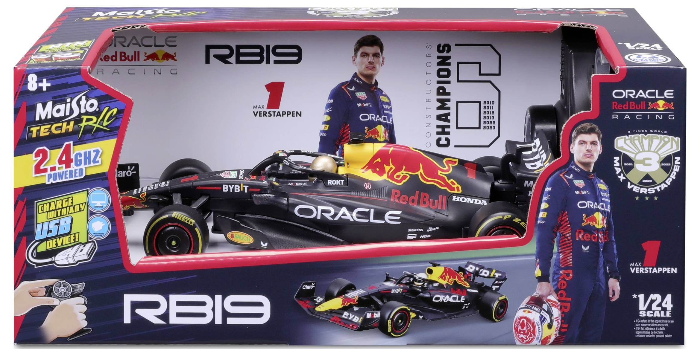 MaistoTech 582358V F1 RedBull RB19 ´23 1:24 RC Einsteiger Modellauto Elektro Rennwagen