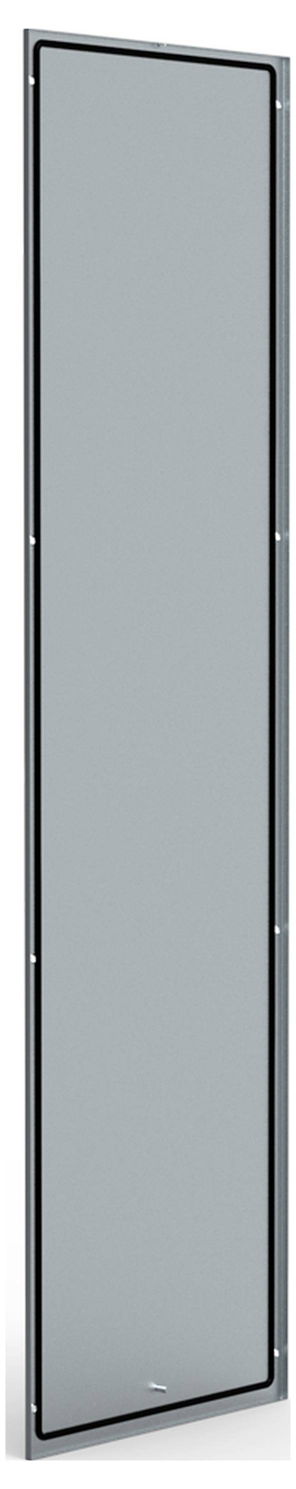 Ein rechteckiges, schmales, vertikales Glas- oder Kunststoffpaneel, vermutlich als modernes dekoratives oder architektonisches Element.