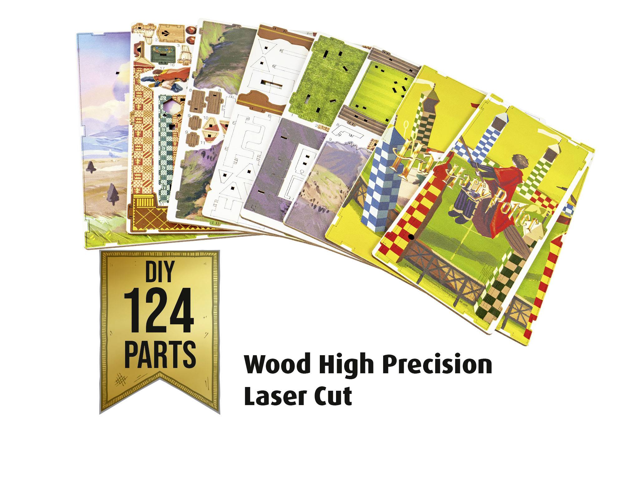 Revell Holz Tiny Adventures Quidditch Field - Harry Potter Gebäude Bausatz