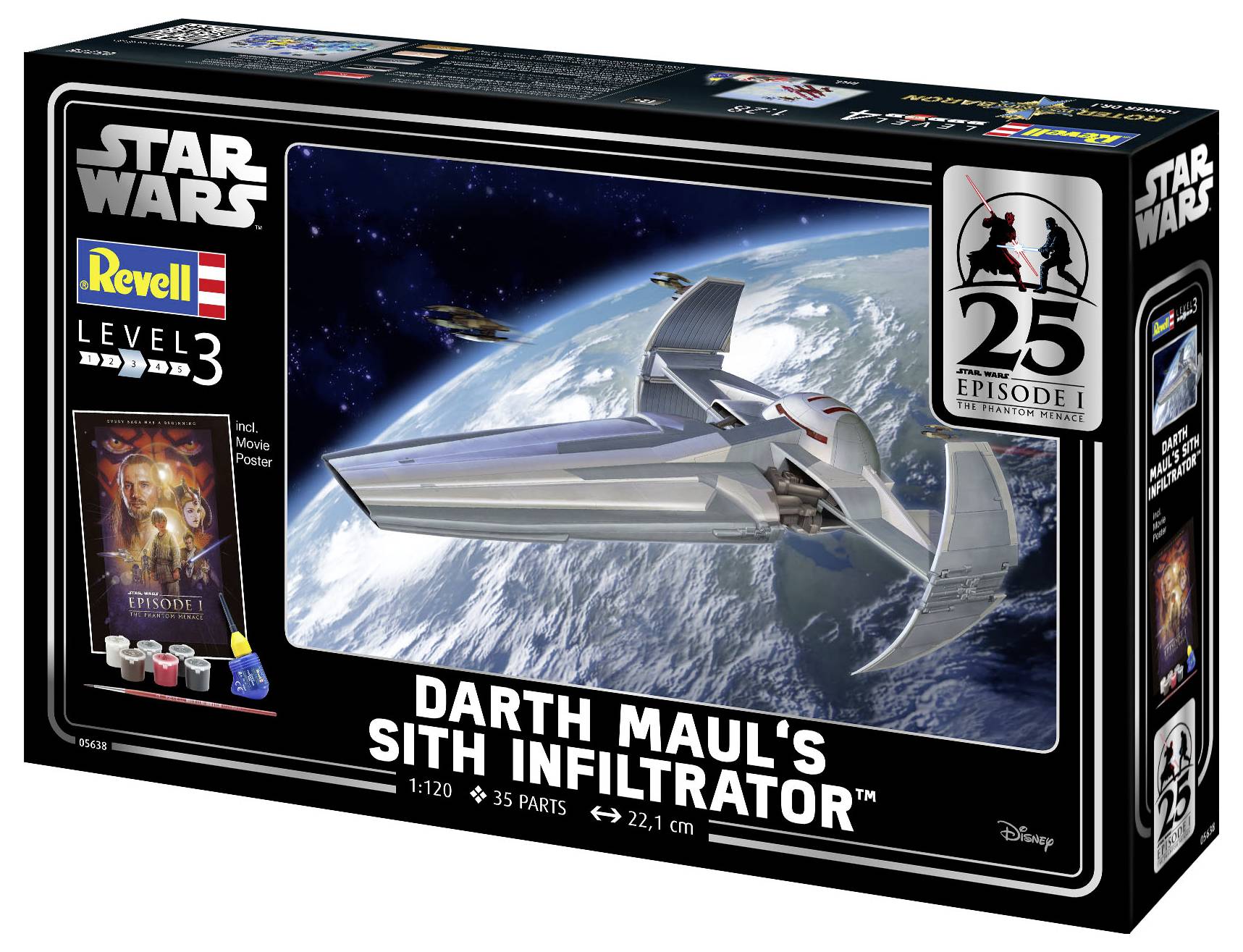 Revell 05638 Darth Maul's Sith Infiltrator™ Science Fiction Bausatz 1:121