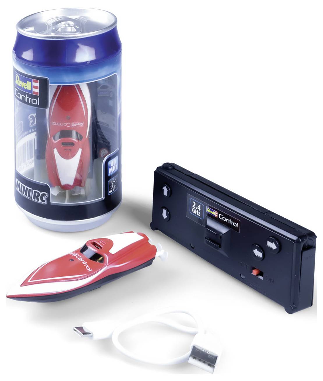 Revell Control Mini rot RC Einsteiger Motorboot RtR 75 mm