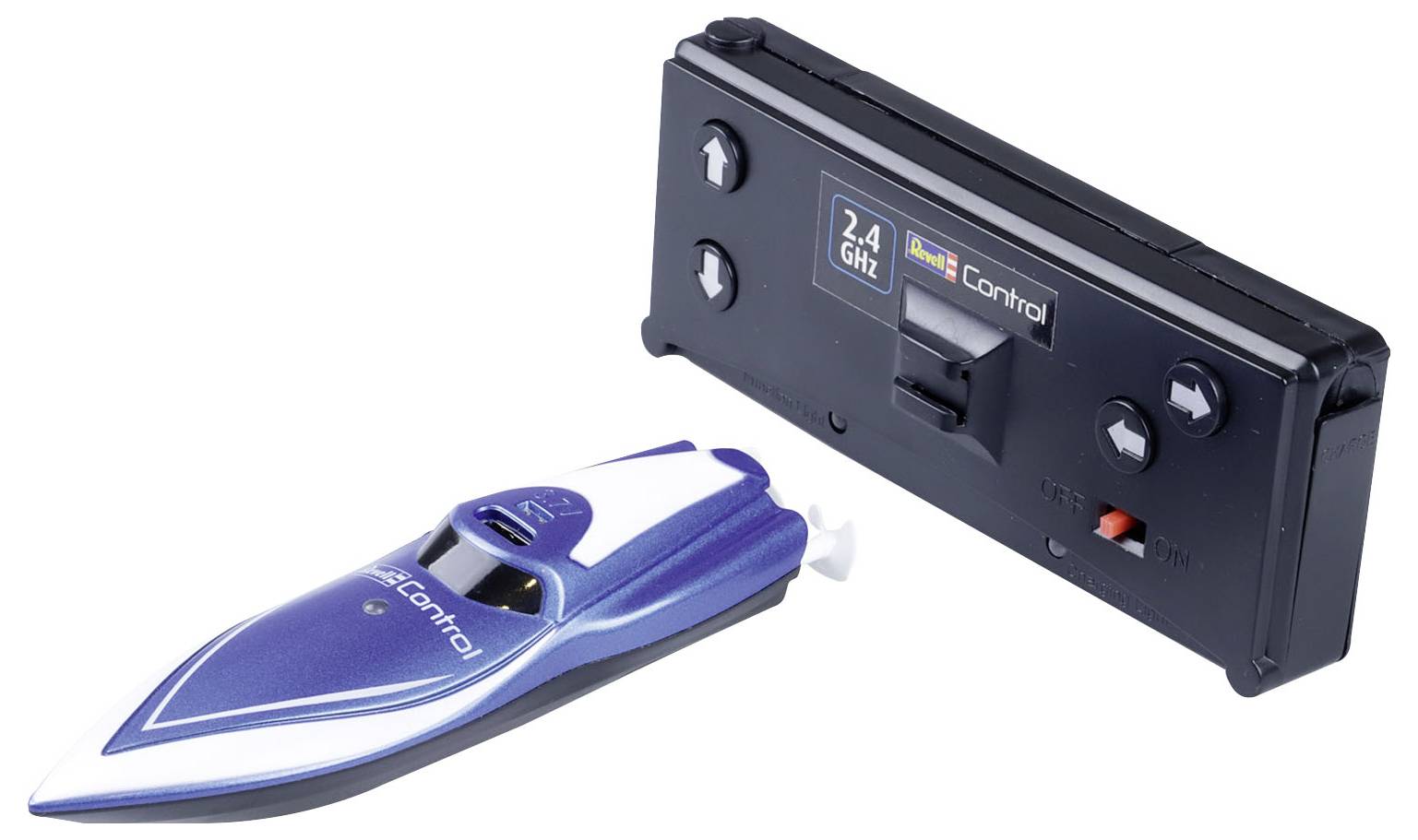 Revell Control Mini blau RC Einsteiger Motorboot RtR 75 mm