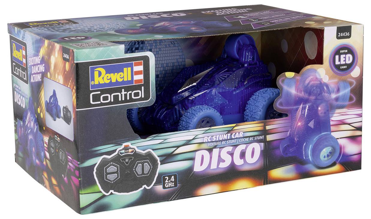Revell Control 24436 Stunt Car Disco RC Einsteiger Modellauto Elektro mit Lichteffekt