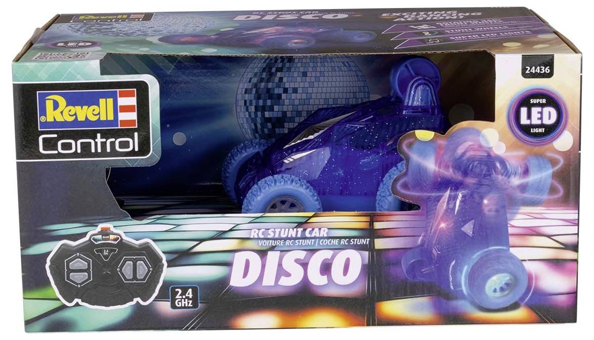 Revell Control 24436 Stunt Car Disco RC Einsteiger Modellauto Elektro mit Lichteffekt
