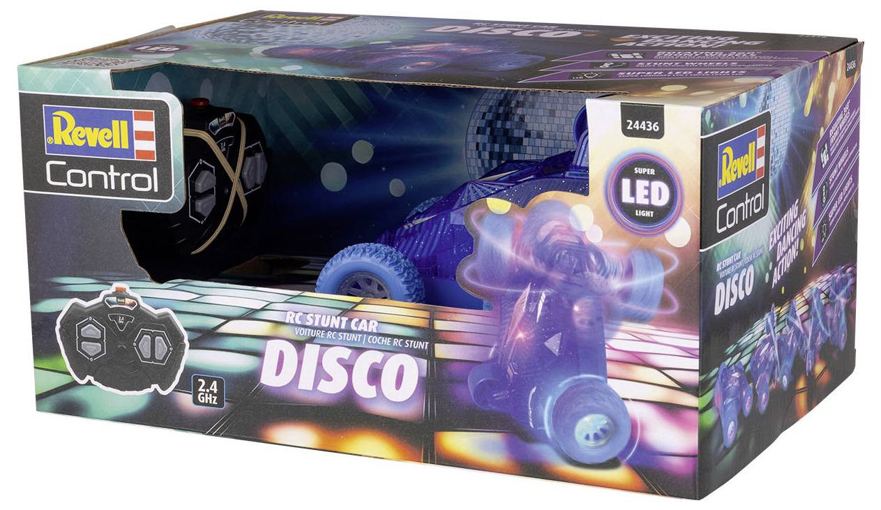 Revell Control 24436 Stunt Car Disco RC Einsteiger Modellauto Elektro mit Lichteffekt