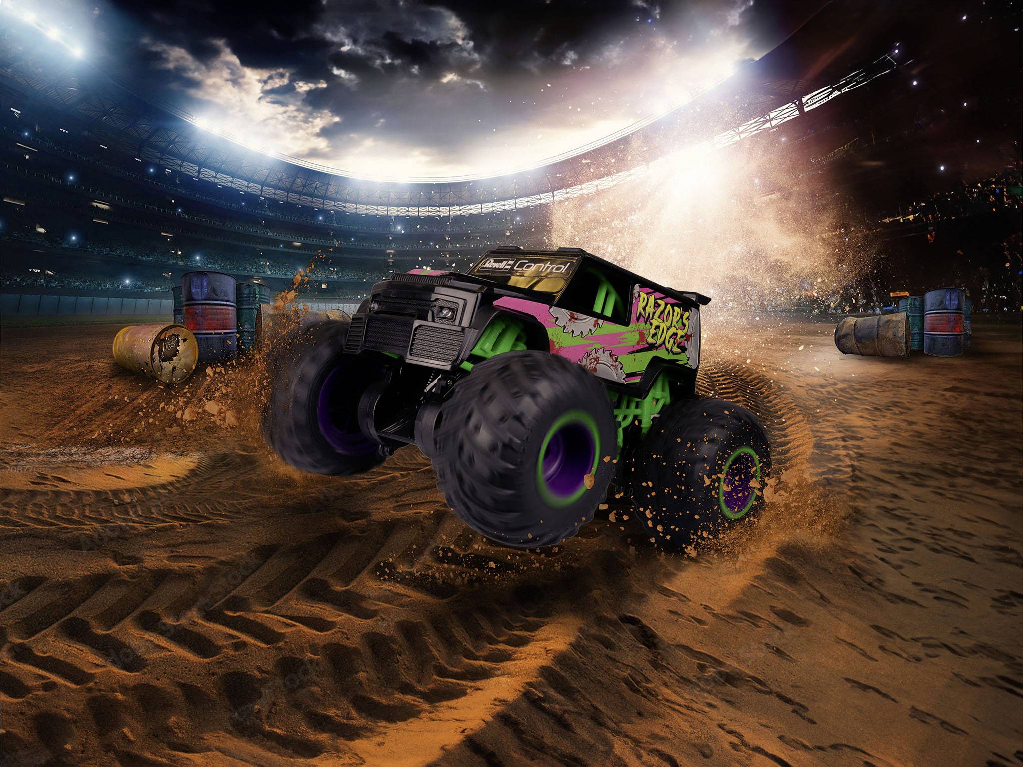 Revell Control 24681 Razors Edge RC Einsteiger Modellauto Elektro Monstertruck Inkl. Akku und Ladegerät