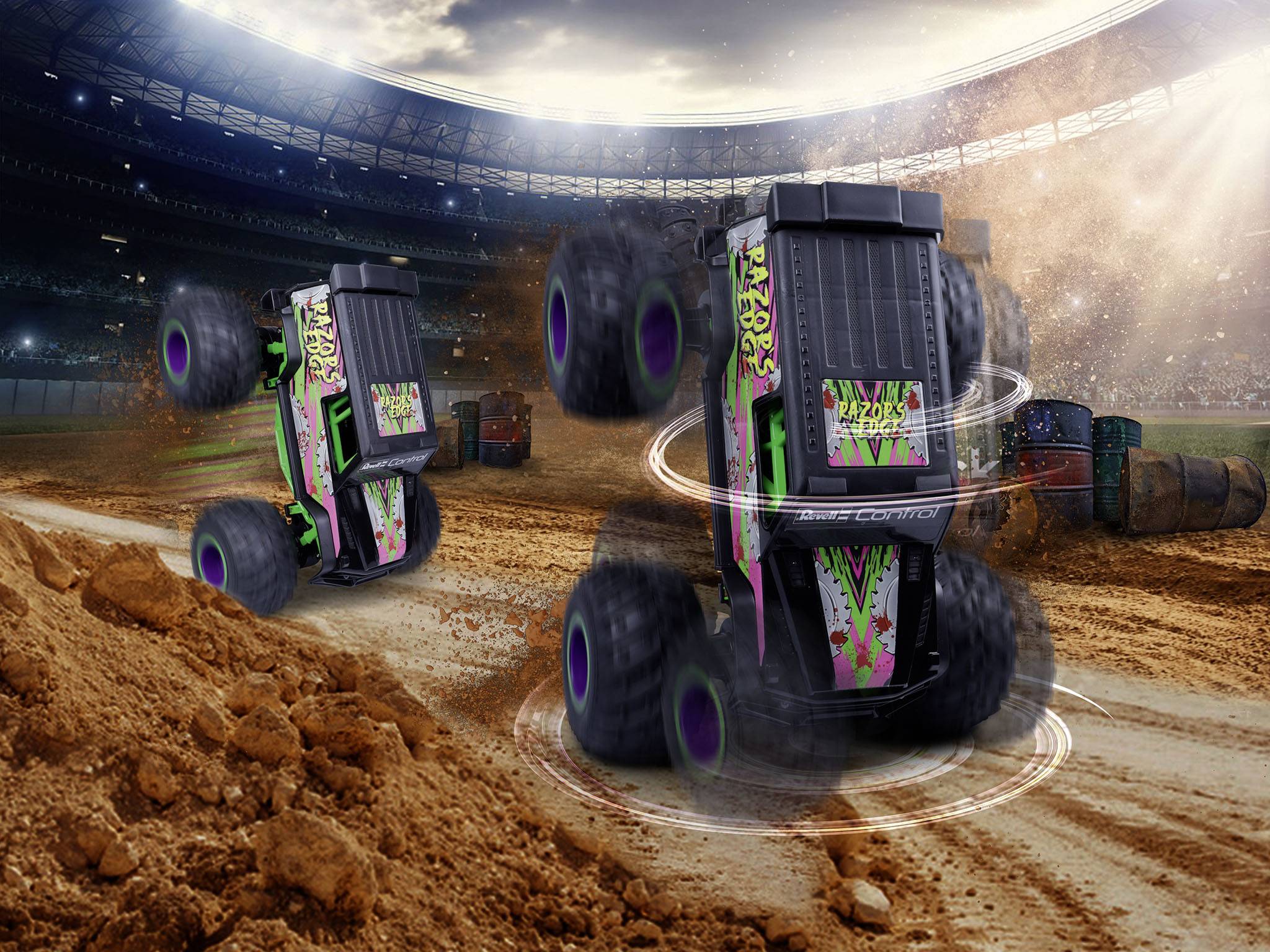 Revell Control 24681 Razors Edge RC Einsteiger Modellauto Elektro Monstertruck Inkl. Akku und Ladegerät