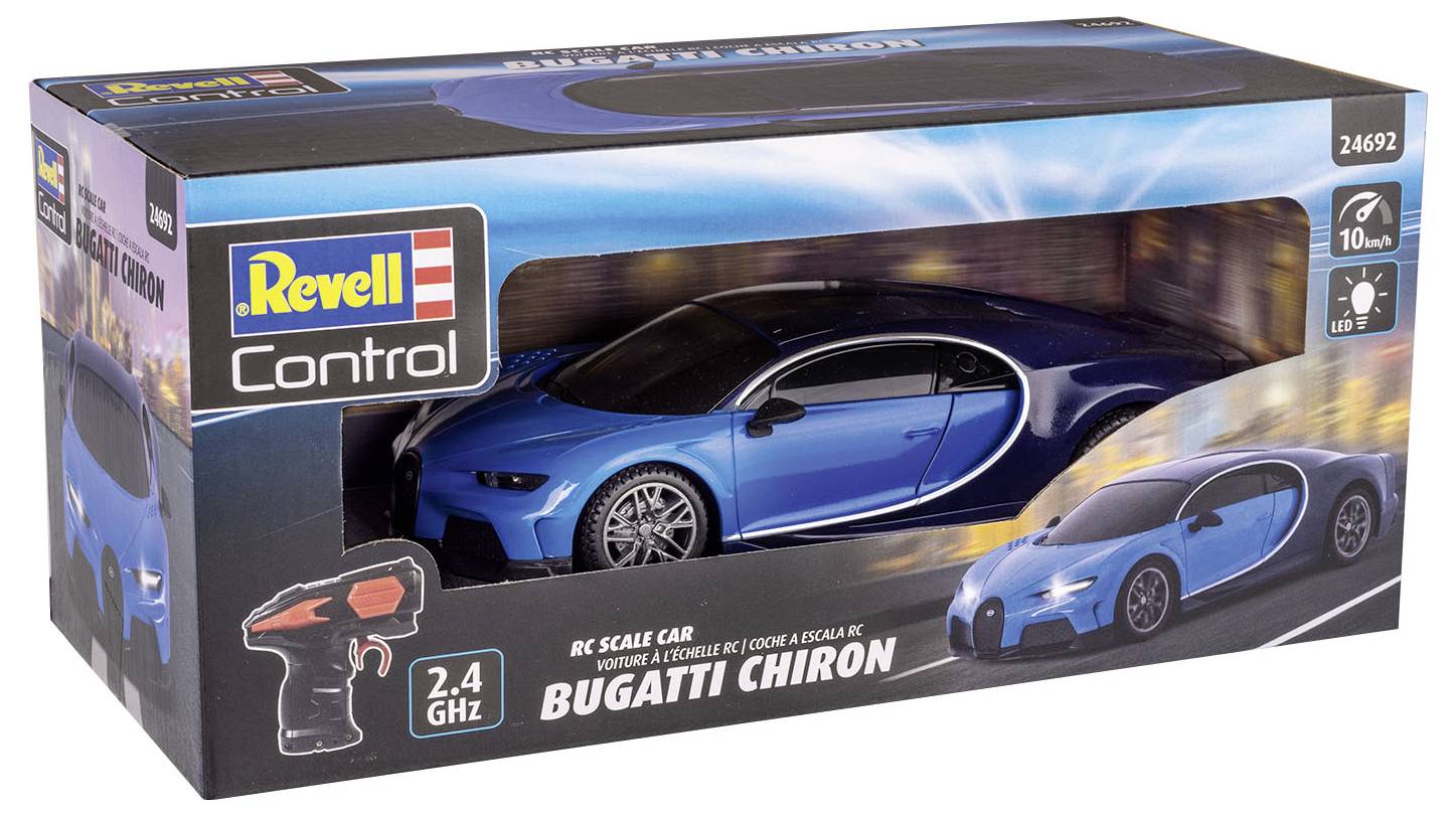 Revell Control 24692 Bugatti Chiron 1:24 RC Einsteiger Modellauto Elektro Sportwagen
