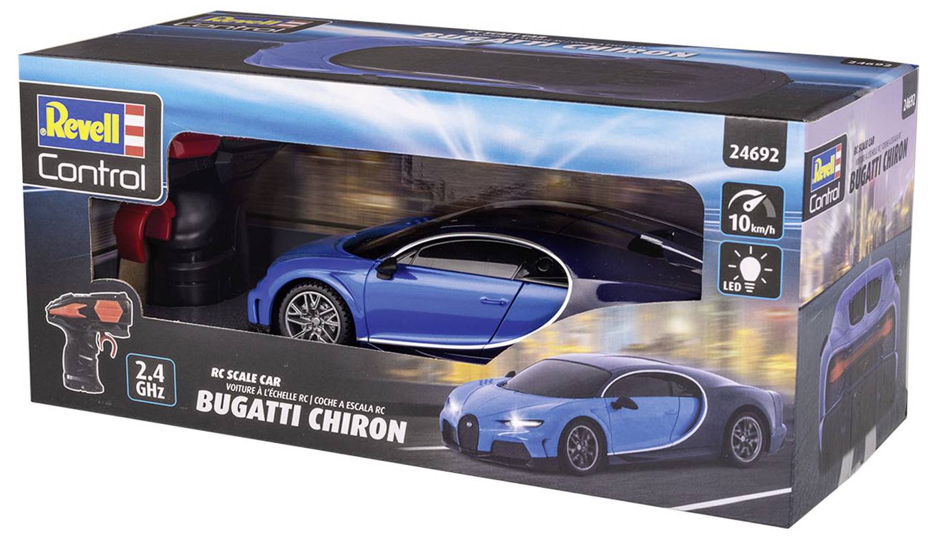 Revell Control 24692 Bugatti Chiron 1:24 RC Einsteiger Modellauto Elektro Sportwagen