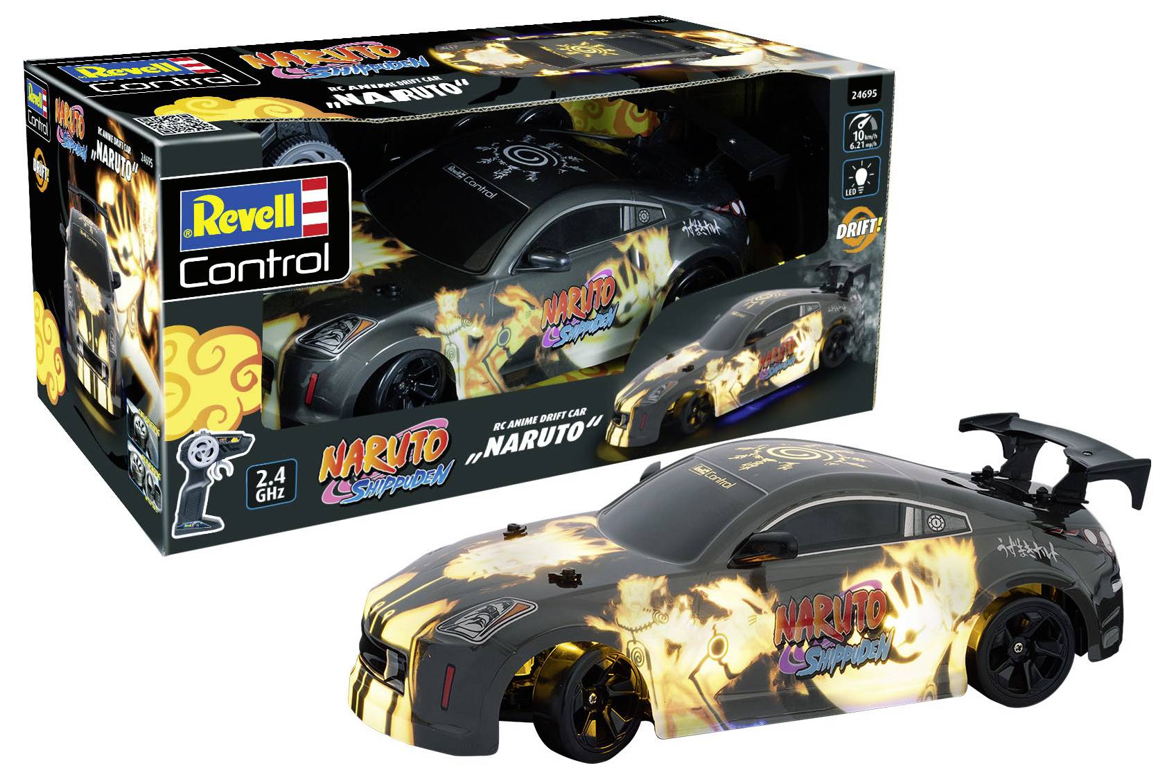 Revell Control 24695 Anime Drift Car Naruto 1:18 RC Einsteiger Modellauto Elektro Sportwagen