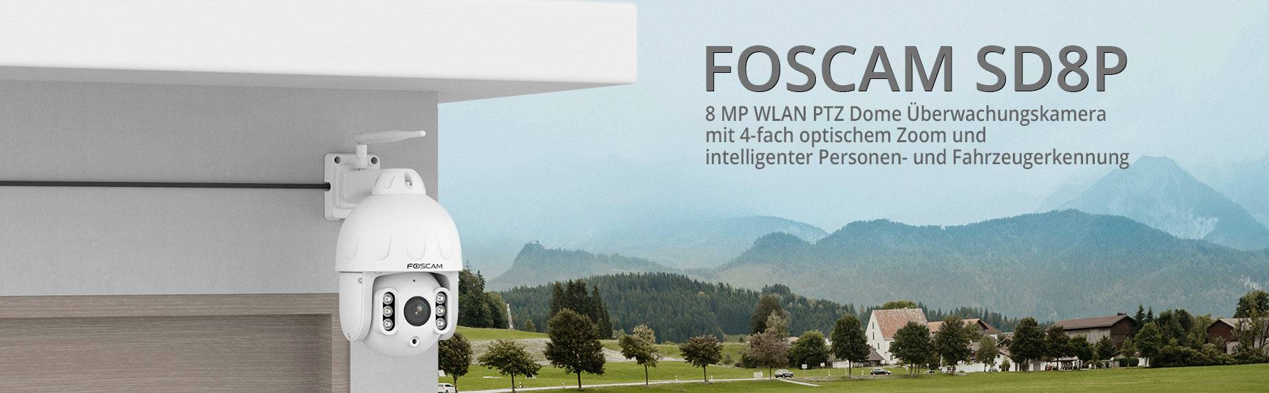 Foscam SD8P WLAN IP Überwachungskamera 3840 x 2160 Pixel